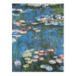Waterlilies by Claude Monet, Vintage Impressionism Postcard