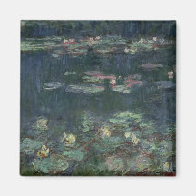 Waterlilies: Green Reflections, 1914-18 Fridge Magnet