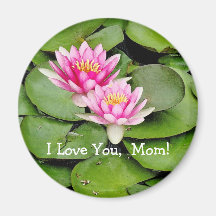 Waterlilies & Lilypads Mothers Day Magnet