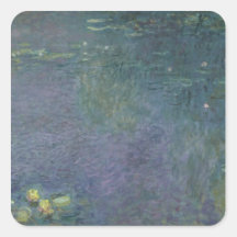 Waterlilies: Morning, 1914-18 Square Stickers