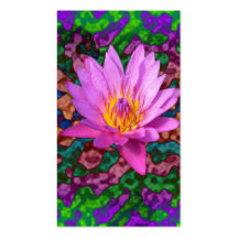 Waterlily Flower Business Card