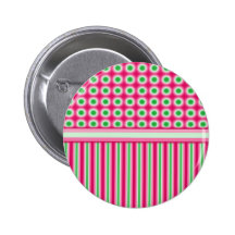 Watermelon Dots & Stripes Pins