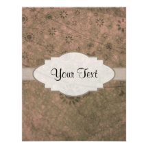 Watermelon Pink Retro Floral Abstract Nameplate Invitations