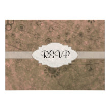 Watermelon Pink Retro Floral Abstract Nameplate Personalized Invitations