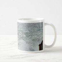 Wave Breaking On Oceans Beach Mug