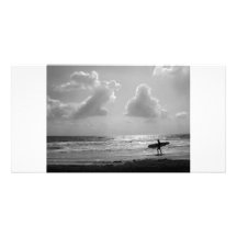WaverLookerBlkWht Photo Greeting Card