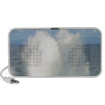 Waves breaking on a volcanic shore portable speakers