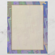 Waves of Green and Purple Custom Flyer