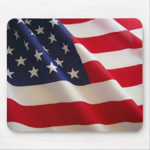 Waving American Flag Mousepads