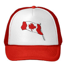 Waving Canadian Flag Hat