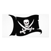 Waving Flag #10 Jack Rackham Photo Greeting Card