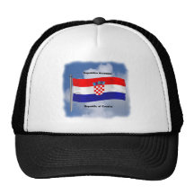 Waving Flag of Croatia Hat