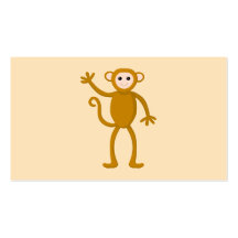 Waving Monkey. Business Card