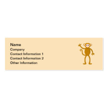 Waving Monkey. Business Card Templates