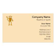 Waving Monkey. Business Cards
