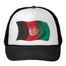 Wavy Afghanistan Flag Hat
