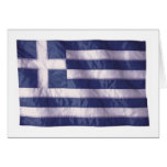 Wavy Greece Flag Greeting Cards