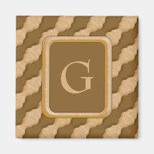 Wavy Ripples - Chocolate Peanut Butter Magnets