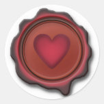 WAX SEAL HEART by SHARON SHARPE Sticker