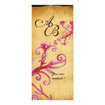 WAX SEAL  MAGIC BERRIES  MONOGRAM,Parchment Personalized Invitations