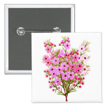 Waxflower Bouquet Pin