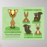 Wayne Deer and Friends Play Set Print