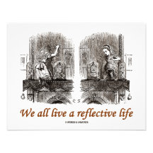 We All Live A Reflective Life (Wonderland) Personalized Invitations