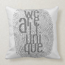 We Are All Unqiue pillows