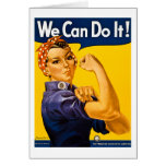 We Can Do It! Vintage WW2 Rosie the Riveter Card