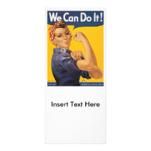 We Can Do It World War 2 Personalized Rack Card