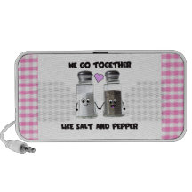 We go together like salt and pepper mini speakers