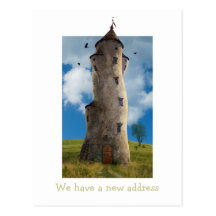 We have a new address - Postcard invitation