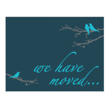 we have moved announcement post card
