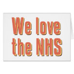 We Love the NHS Greeting Card