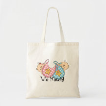 We Match Peeking Twins with Bibs 1 Girl, 1 Boy Bag