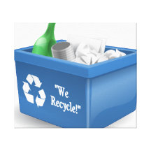 We Recycle Gallery Wrapped Canvas