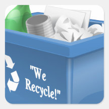 We Recycle Sticker