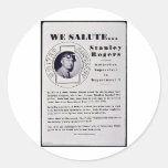 We Salute , Stanley Rogers Stickers