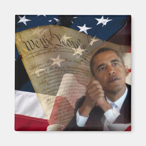 We the People...Barack Obama & the Constitution Fridge Magnet