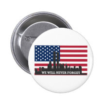WE WILL NEVER FORGET ~ 911 BUTTONS