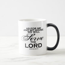 We Will Serve The Lord Coffee Mugs