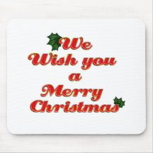 We wish you a merry christmas 2 mouse pads