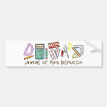 Weapons Of Math Destruction Bumper Stickers