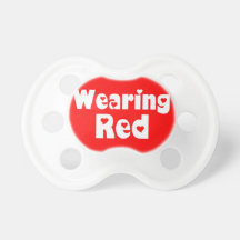 Wearing Red Baby Pacifier