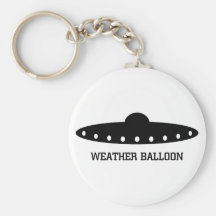 Weather Balloon UFO Key Chain