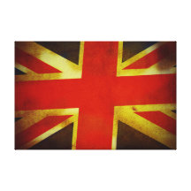 Weathered British Flag Canvas Prints