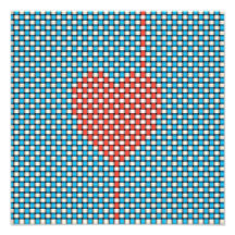 Weaved Heart Photographic Print