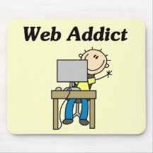 Web Addict Tshirts and Gifts Mouse Pads