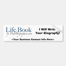 Web Biographies Bumper Sticker