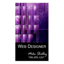 Web Design-2 Business Card template (purple)